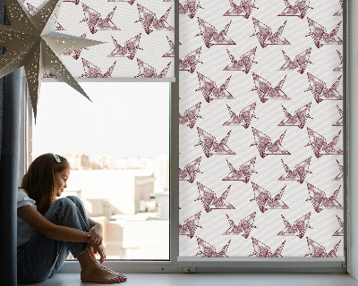 Vnútorná roleta na okno origami labute