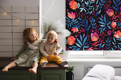 Roleta na okno s motívom maku