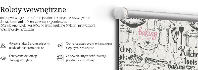 Zatemňovacia roleta na kulinárske náčinie