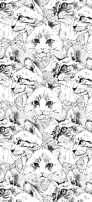 Roleta na okno s motívom nakreslených mačiek