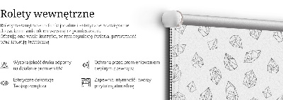 Roleta na okno s geometrickými tvarmi