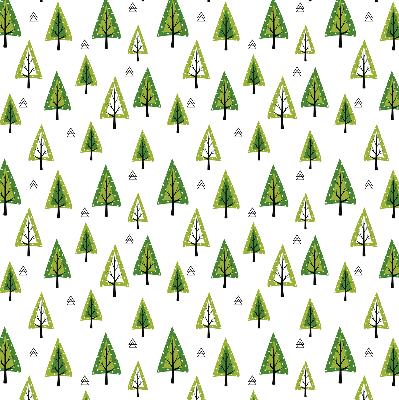 Roleta na okno s motívom nakresleného lesa