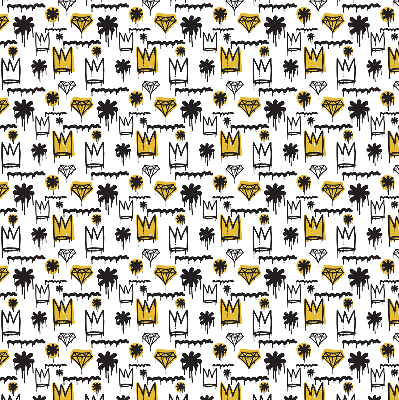 Zatemňovacia roleta s motívom nakreslených kvetov