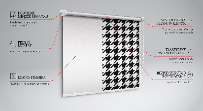 Vnútorná roleta na okno s geometrickým vzorom