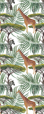 Vnútorná roleta na okno so vzorom zvierat a stromov