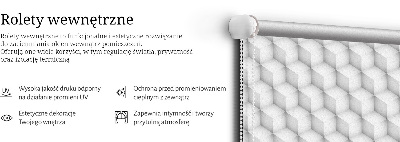 Roleta na okno v dizajne 3D kociek