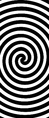 Roleta na okno hypnotizujúci kruh