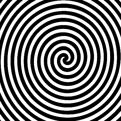 Roleta na okno hypnotizujúci kruh