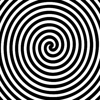 Roleta na okno hypnotizujúci kruh