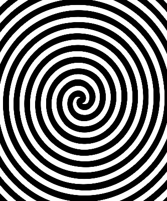 Roleta na okno hypnotizujúci kruh
