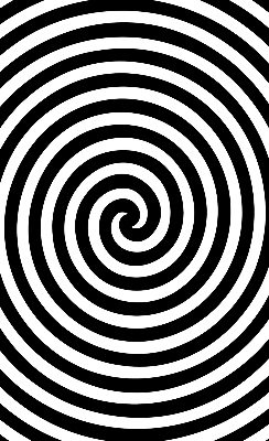 Roleta na okno hypnotizujúci kruh