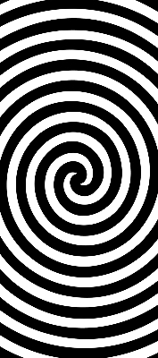 Roleta na okno hypnotizujúci kruh