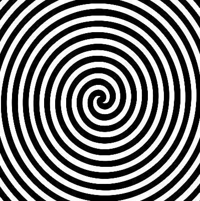 Roleta na okno hypnotizujúci kruh