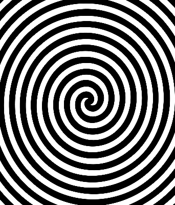 Roleta na okno hypnotizujúci kruh