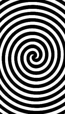 Roleta na okno hypnotizujúci kruh