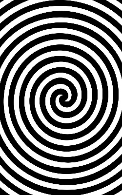 Roleta na okno hypnotizujúci kruh
