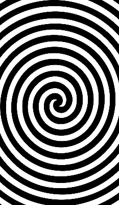 Roleta na okno hypnotizujúci kruh