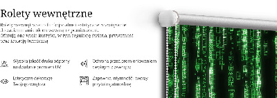 Vnútorná roleta na okno zelená