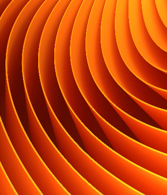 Vnútorná roleta na okno v oranžovej abstrakcii