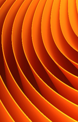 Vnútorná roleta na okno v oranžovej abstrakcii