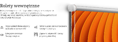 Vnútorná roleta na okno v oranžovej abstrakcii