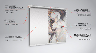 Vnútorná roleta na okno v sivej mramorovej farbe