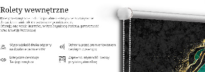 Zatemňovacia roleta v zelenom mramorovom prevedení