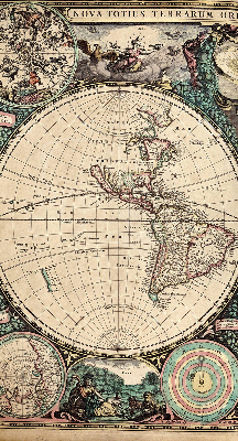 Vnútorná roleta na okno mapa sveta