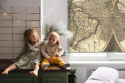 Vnútorná roleta na okno mapa sveta