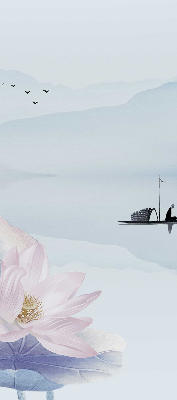 Zatemňovacia roleta rybár na lodi