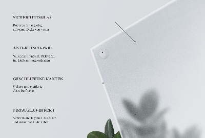 Štvorcová doska stola Priesvitná