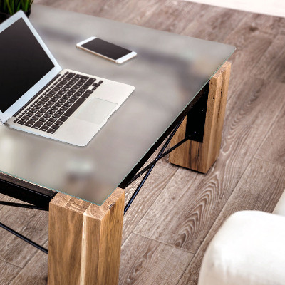 Štvorcová doska stola Priesvitná