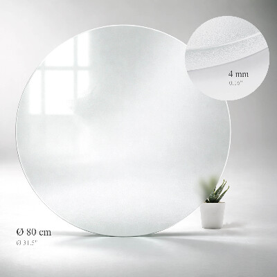 Okrúhla doska stola Priesvitná