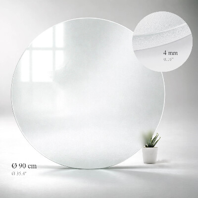 Okrúhla doska stola Priesvitná