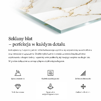 Doska na stôl s potlačou Elegantná jednofarebná čierna