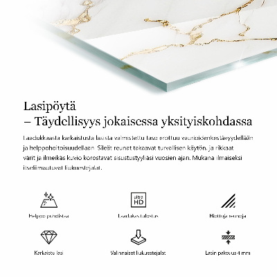 Doska na stôl s potlačou Elegantná jednofarebná čierna