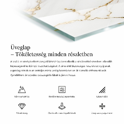Doska na stôl s potlačou Elegantná jednofarebná čierna