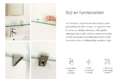 Sklenená polička Polopriesvitná