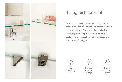 Sklenená polička Polopriesvitná