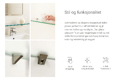 Sklenená polička Polopriesvitná