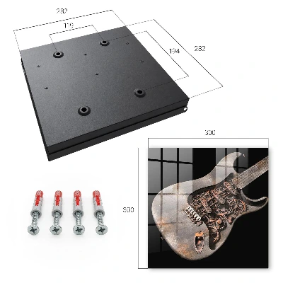 Skrinka na kľúče do bytu Mechanická gitara
