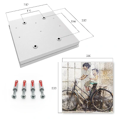 Skrinka na kľúče do bytu Deti a bicykel