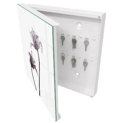 Skrinka na kľúče Minimalistické kvety