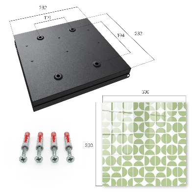 Skrinka na kľúče Zelená geometria