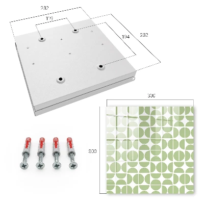 Skrinka na kľúče Zelená geometria