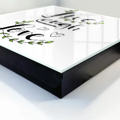 Skrinka na kľúče do bytu Pozitívna typografia