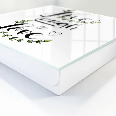 Skrinka na kľúče do bytu Pozitívna typografia