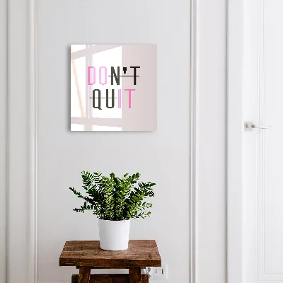 Skrinka na kľúče Motivačná typografia
