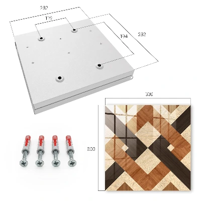 Skrinka na kľúče do bytu Moderná geometria