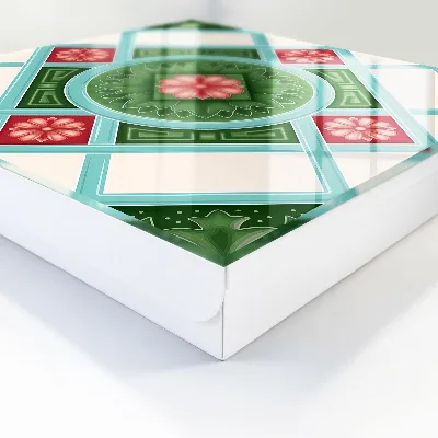 Skrinka na kľúče vintage Kvetinová geometria